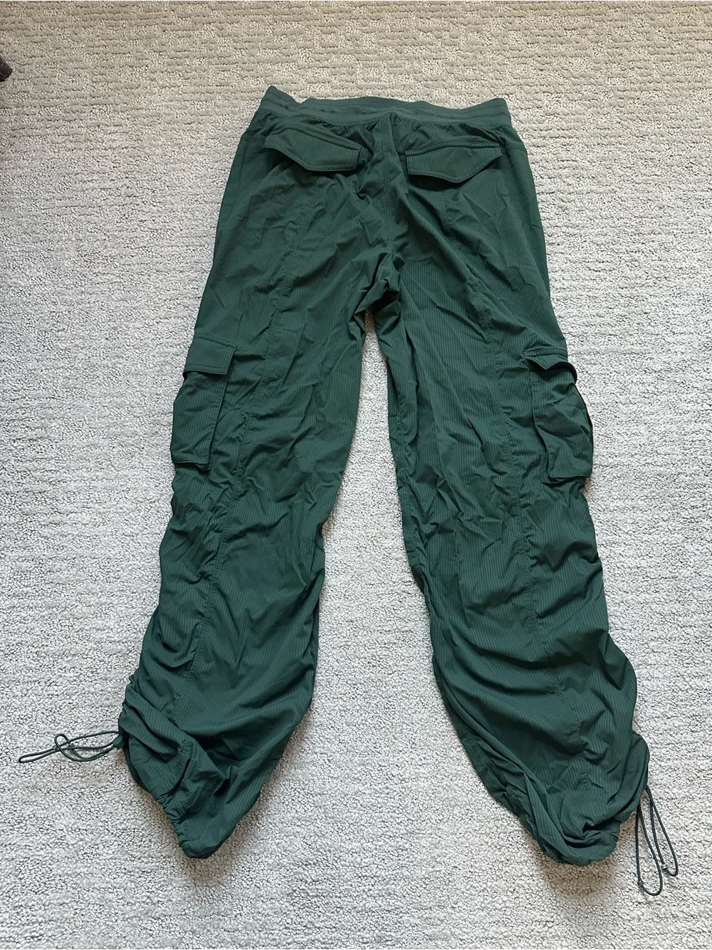 Lululemon Dance Studio Cargo Jogger Green Ruched Utility Pants Small